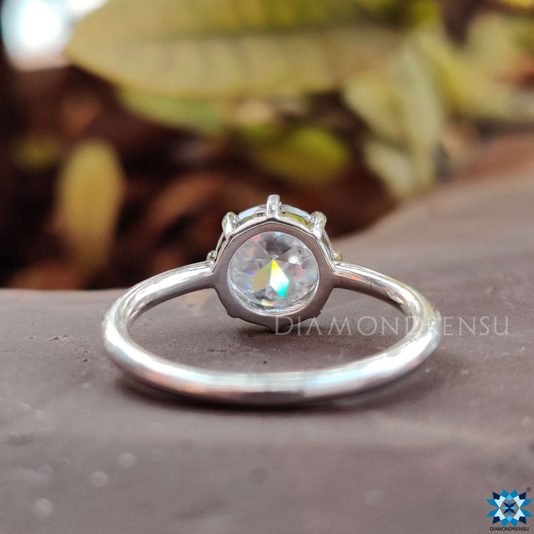 Moissanite rings solitaire crafted for modern elegance.