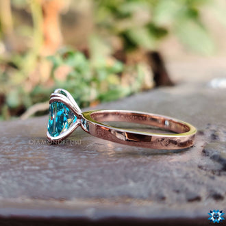 Sophisticated radiant cut engagement ring with a sparkling moissanite center stone, perfect for modern tastes.