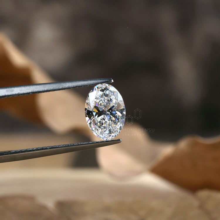 IGI certified antique oval cut diamond.