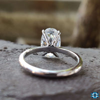 Sparkling old European cut moissanite ring crafted with precision.