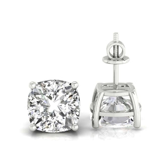 Cushion earrings crafted with handmade jewelry details, showcasing fine craftsmanship.