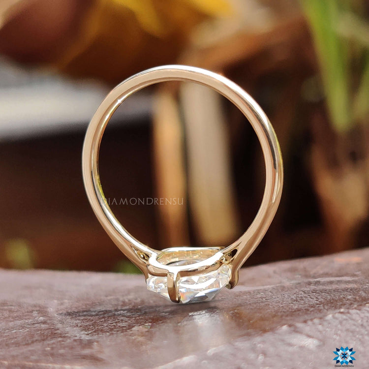 affordable moissanite engagement ring