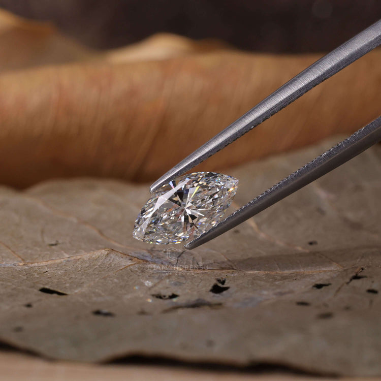 IGI certified 1 carat marquise cut diamond.