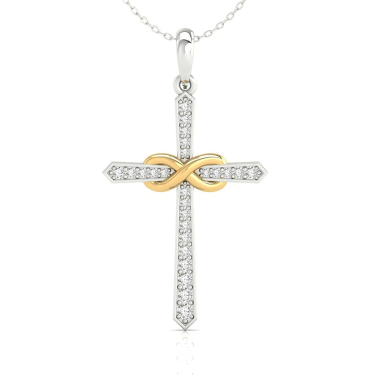 This cross chain adds a classic and meaningful touch to any outfit.