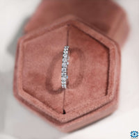 Round eternity band showcasing brilliance and sophistication.