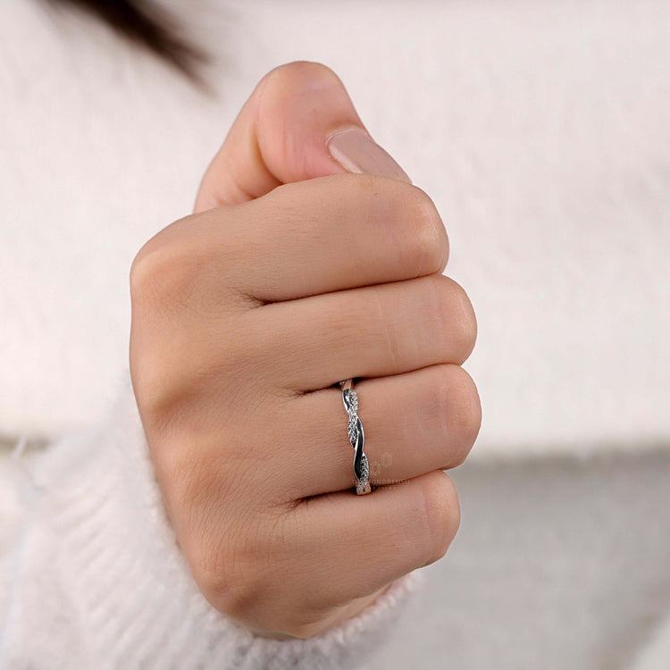 stackable diamond band