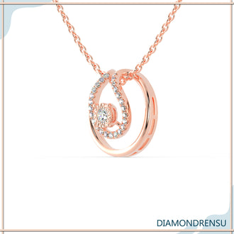 The double circle design adds depth and elegance to the piece.
