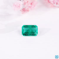 1.95 carat gemstone styled as gemstone emerald.