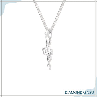 white gold wedding pendant - diamondrensu