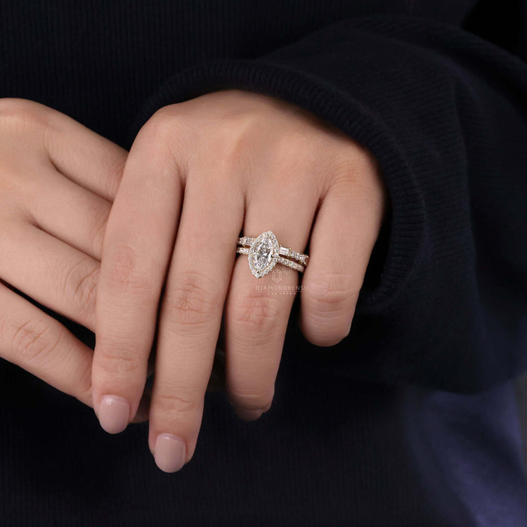 lab grown diamond bridal set