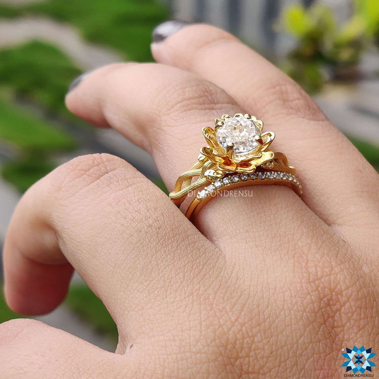 Stylish ring with vines crafted for a unique and organic look.