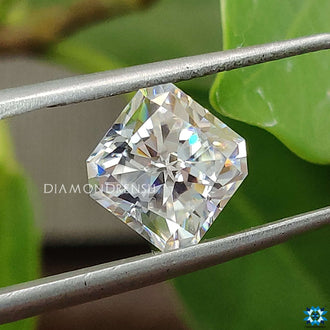 Diamondrensu cut featured in Square Radiant Rensu Cut Moissanite ideal for bold pendants.
