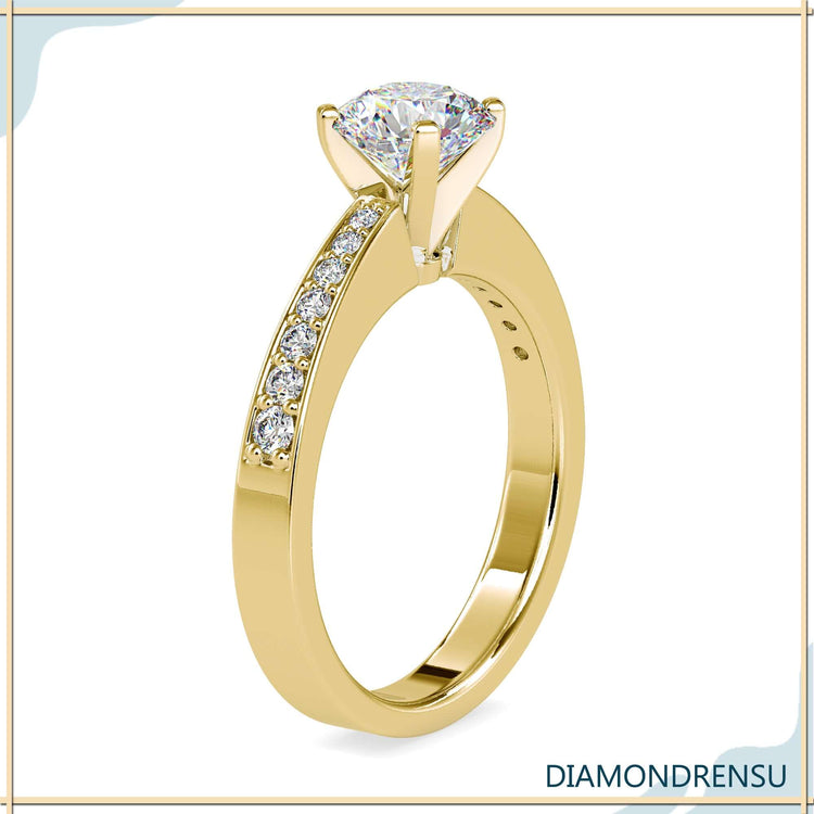 4 prong diamond ring, crafted for maximum sparkle and durability.