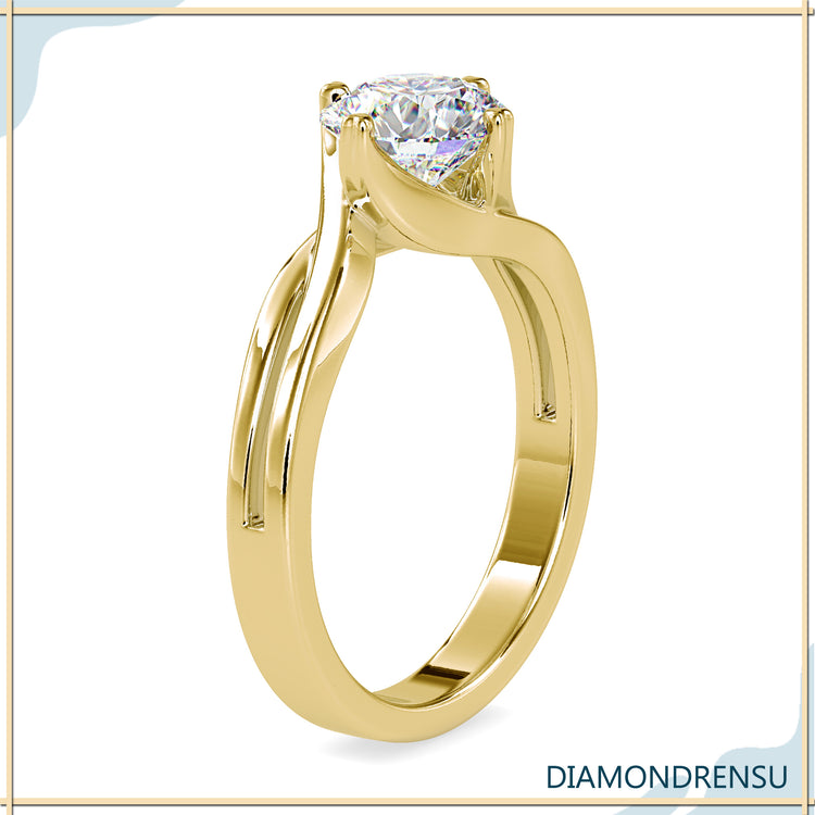 Lab grown diamond ring offering sustainability and sparkle.