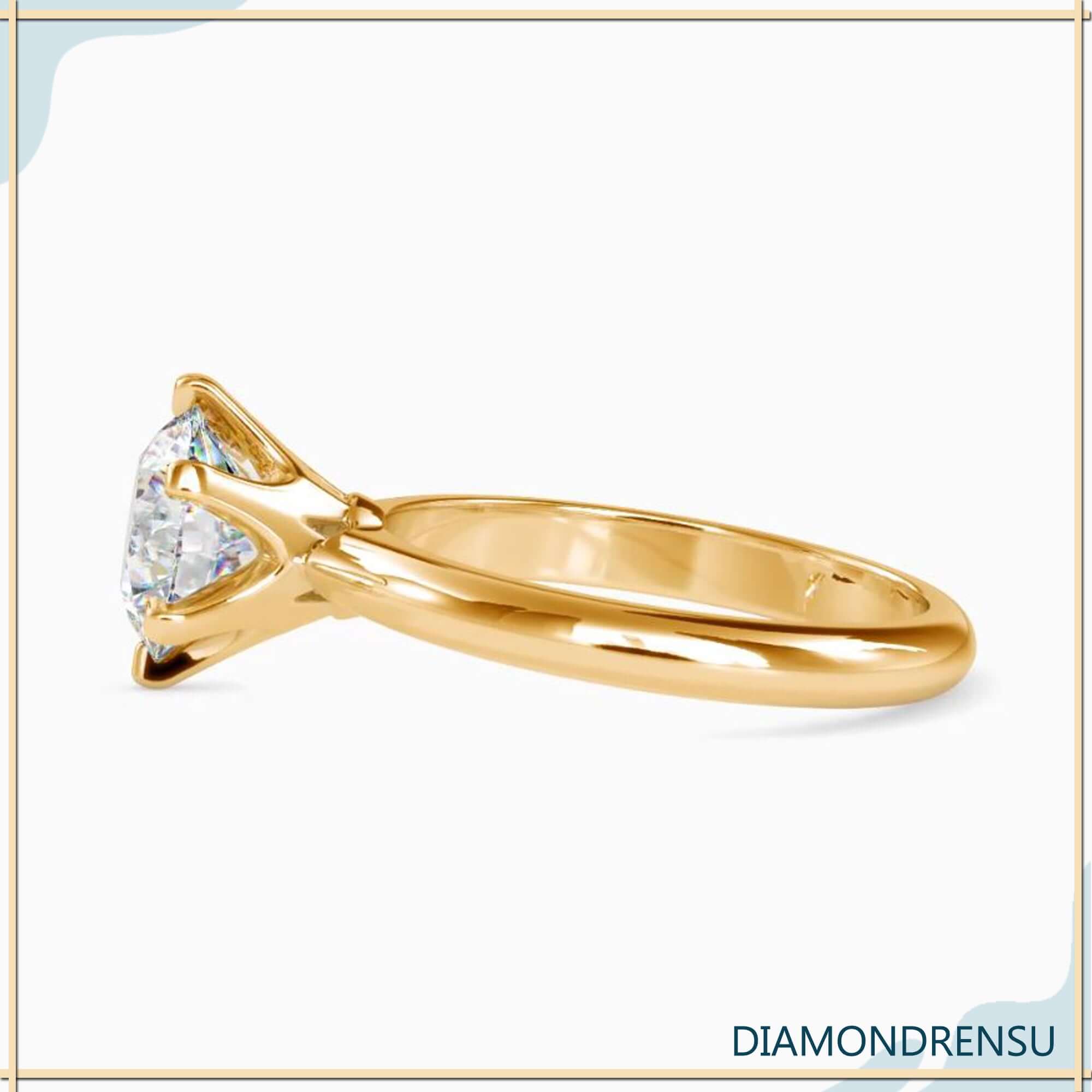 round cut engagement ring - diamondrensu
