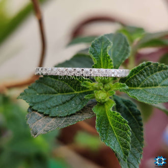 Elegant round wedding band with brilliant stones set in a polished finish for a classic touch.