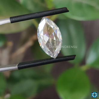 Moissanite antique cut shining near 4.10 carat moissanite.