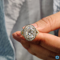 halo engagement ring - diamondrensu