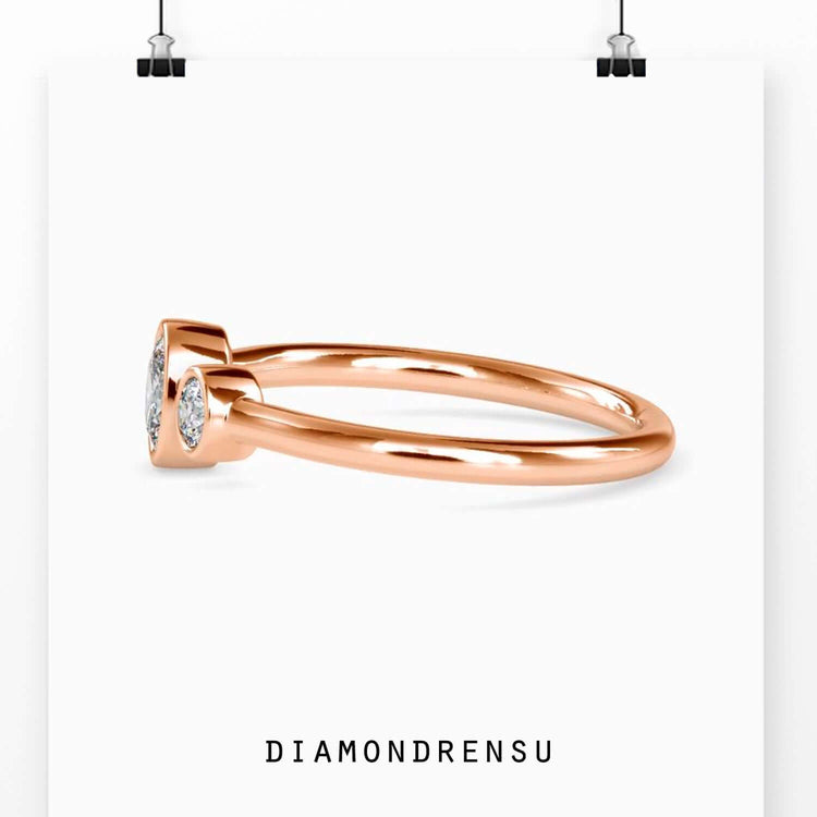 Oval diamond engagement ring with IGI certified lab grown diamond