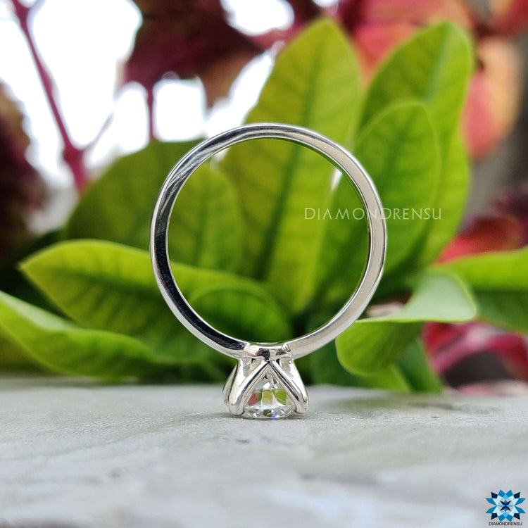 Engagement ring moissanite crafted for lasting beauty