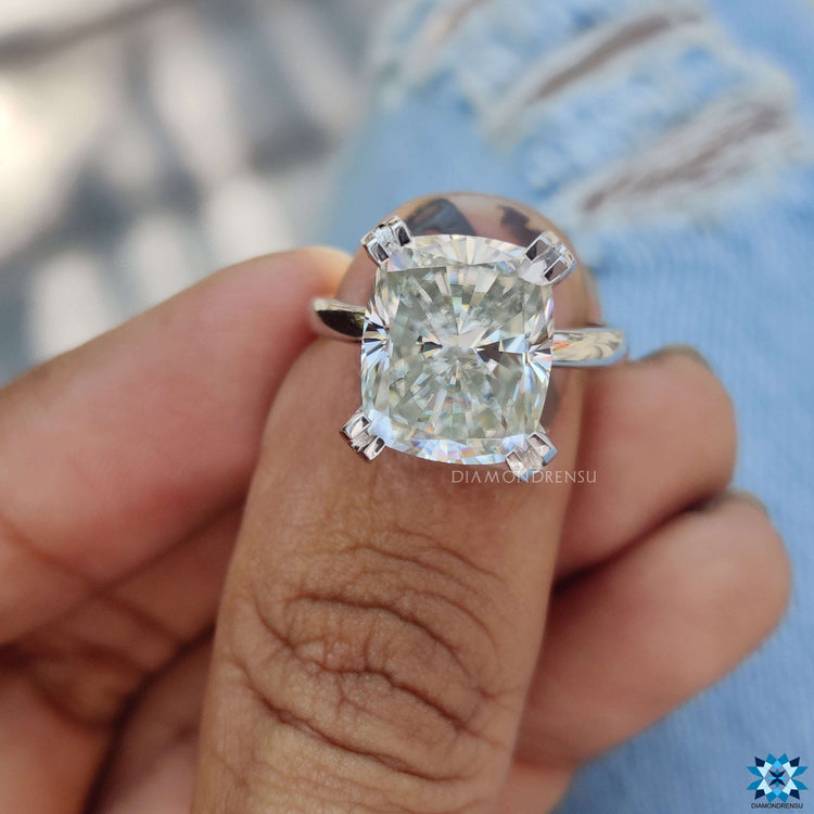 Elongated cushion rings showcasing antique-inspired charm.