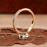 cathedral set engagement ring