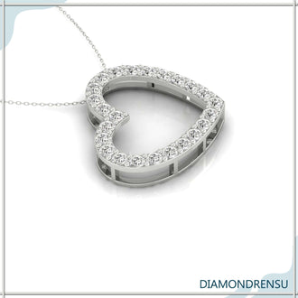 A simple heart pendant offers timeless beauty and simplicity.