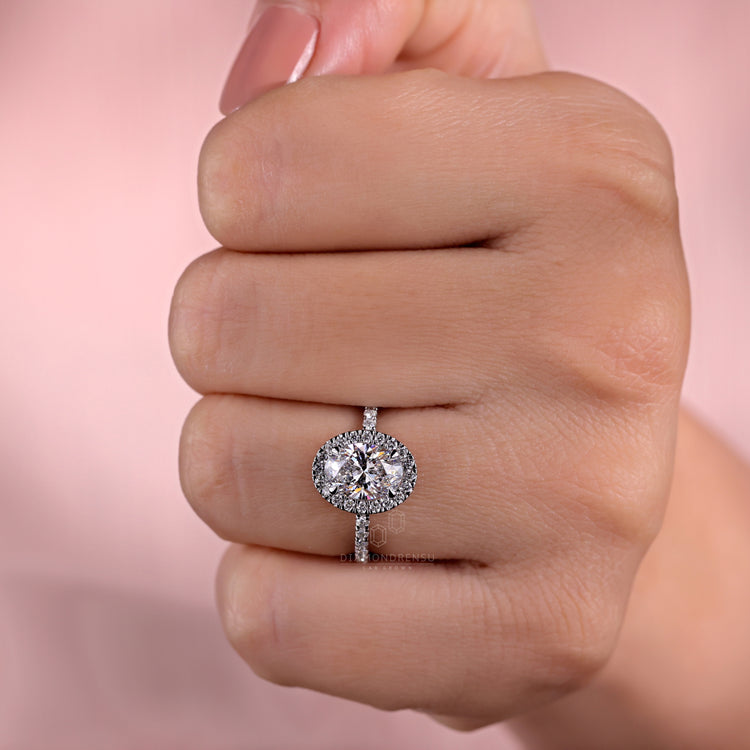 lab created diamond engagement ring - diamondrensu