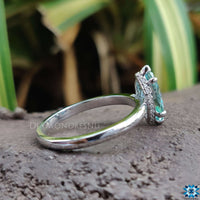 moissanite engagement ring