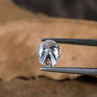 Antique oval cut diamond IGI certified.