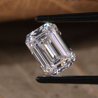 Lab grown emerald cut diamond shown as IGI certified 1 carat loose diamond from Diamondresnu Emerald Cut collection.