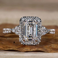 lab grown diamond engagement ring