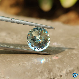 Antique Portuguese cut moissanite shown for design use.