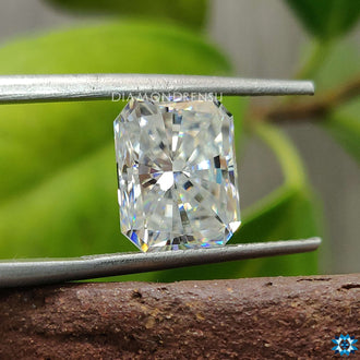 Radiant Cut Moissanite crafted in 4.21 carat Moissanite for heirloom ring designs.