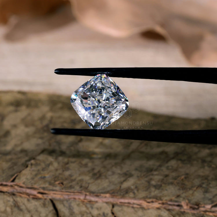 3 carat diamond included in cushion cut lab grown diamond and IGI certified listings.