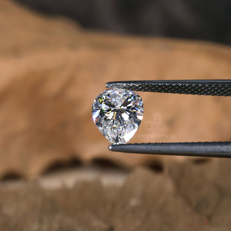 Buy loose diamond pear shape lab grown.