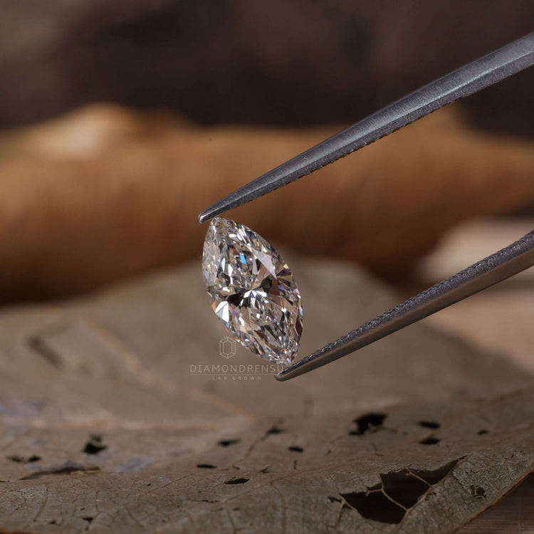 1 carat marquise diamond loose lab grown.