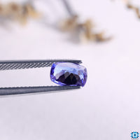 December stone birthstone featuring natural tanzanite gems in a cushion cut from the Diamondresnu Gemstone collection.