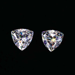 Moissanite Trillion Cut best pair of loose stones from Diamondresnu.