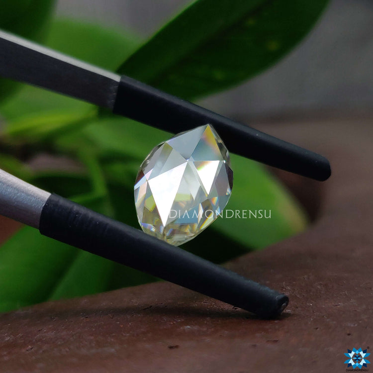 Marquise cut moissanite used in this ring design.