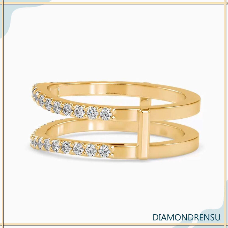 Unique ring enhancers in yellow gold, ideal for adding elegance