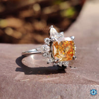 unique moissanite engagement ring - diamondrensu