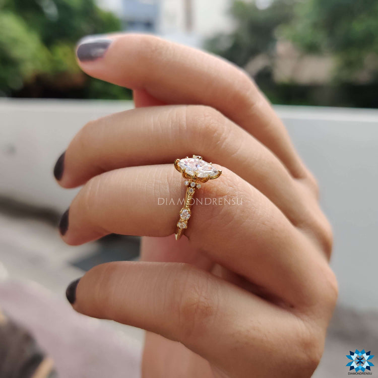 moissanite vintage engagement rings - diamondrensu