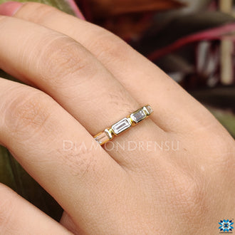 Stunning bezel set eternity band crafted with precision.