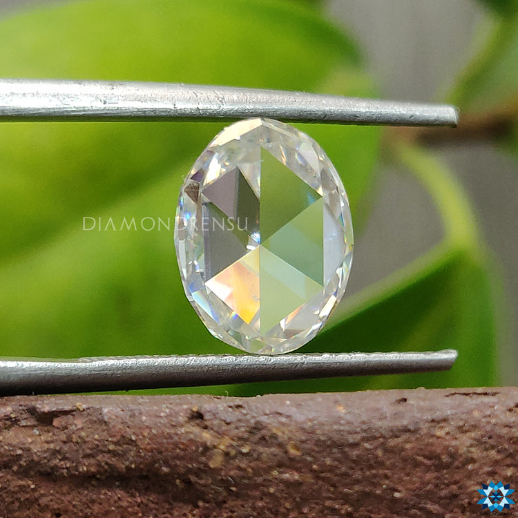 Buy Moissanite stone in Moissanite Oval Rose Cut format for one-of-a-kind rings.