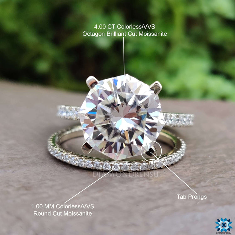 moissanite bridal set