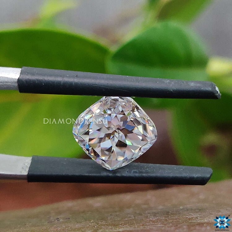 Cushion cut shown as a single loose stone for custom jewelry.