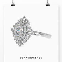 Engagement ring oval cut diamond showcasing a stunning, radiant design.