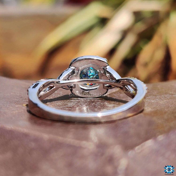 affordable moissanite engagement ring