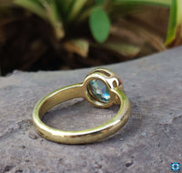 Rose cut moissanite ring for a classic, elegant style.